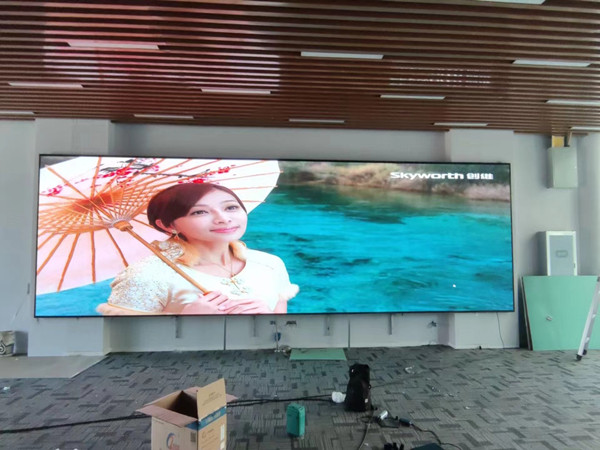 密山P1.53led小间距屏安装案例